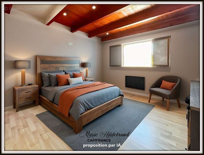 Maison avec jardin SANS VIS-À-VIS – centre village – 2 ch + bureau - photo 8