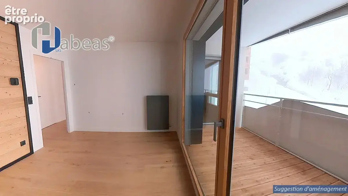 T3 avec 1 chambre plus 2 cabines , 64.83 m², Balcon 5,58m², Casier à Ski, cellier - photo 10