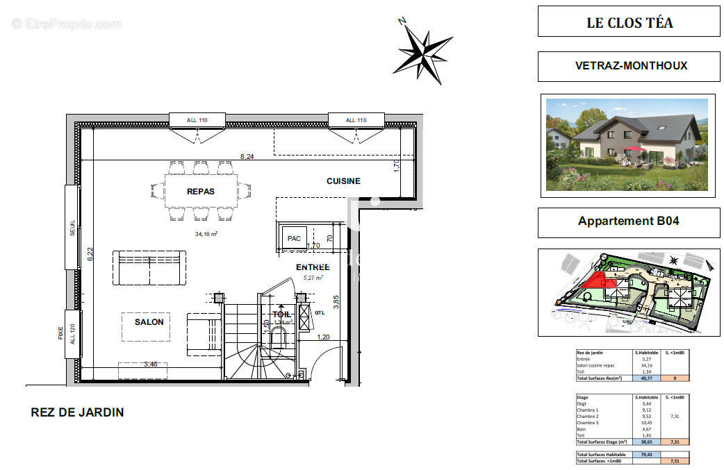 Appartement à VETRAZ-MONTHOUX