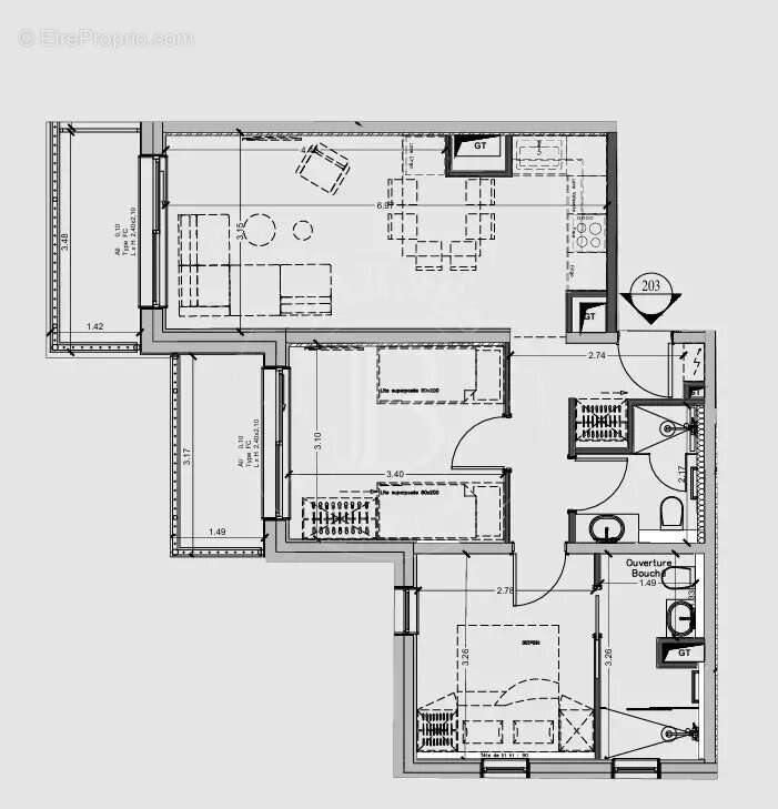 Appartement à LES ALLUES