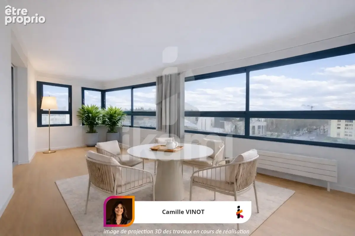 Appartement type T5, lumineux et vue dégagée avec véranda, terrasse et garage à Valence - photo 5