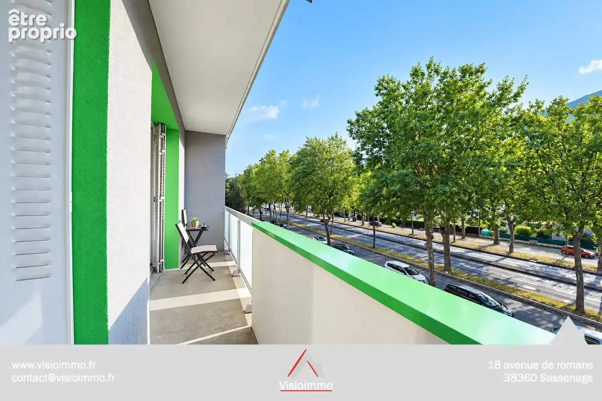 Appartement 3P de 60 m2 + 2 balcons + cave. Garage en supp. vendu loués - photo 2