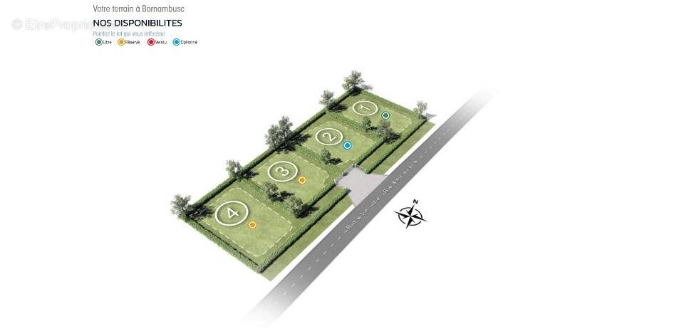 Terrain à BORNAMBUSC