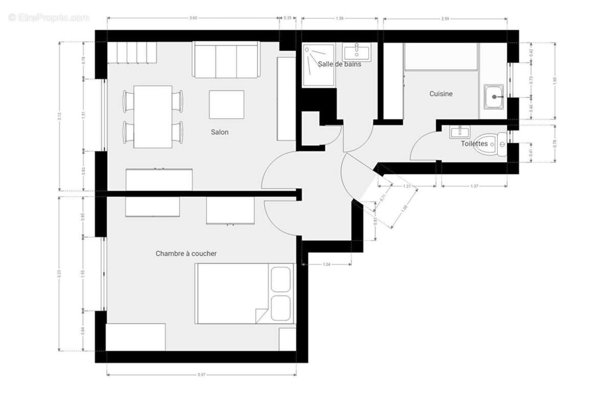 Appartement à PARIS-13E