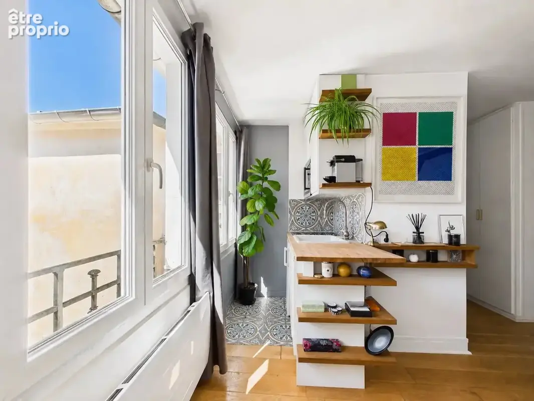 Paris IIIe – Quartier des Enfants-Rouges – Studio avec belle vue dégagée - photo 6