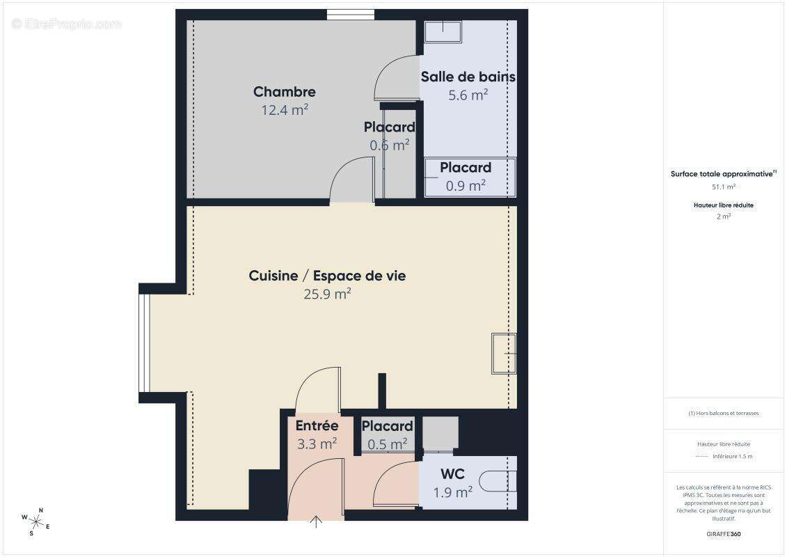 Appartement T2 au dernier étage avec vue dégagée sur le pigeonnier et les jardins – Résidence de standing à Survilliers - photo 15