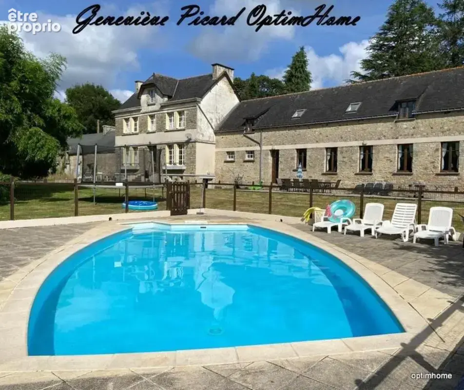 Propriété d'exception de 370 m2 à Pluméliau-Bieuzy avec piscine extérieure chauffée sur 6700 m2 de verdure - photo 2