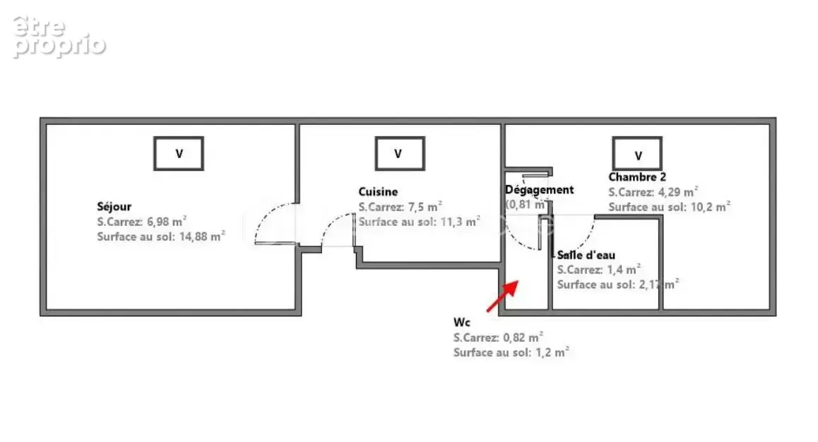 Appartement 2 pièces de 21.80 m² à Péroy-Les-Gombries - photo 11