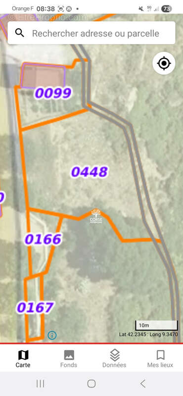 Terrain à PIETRASERENA