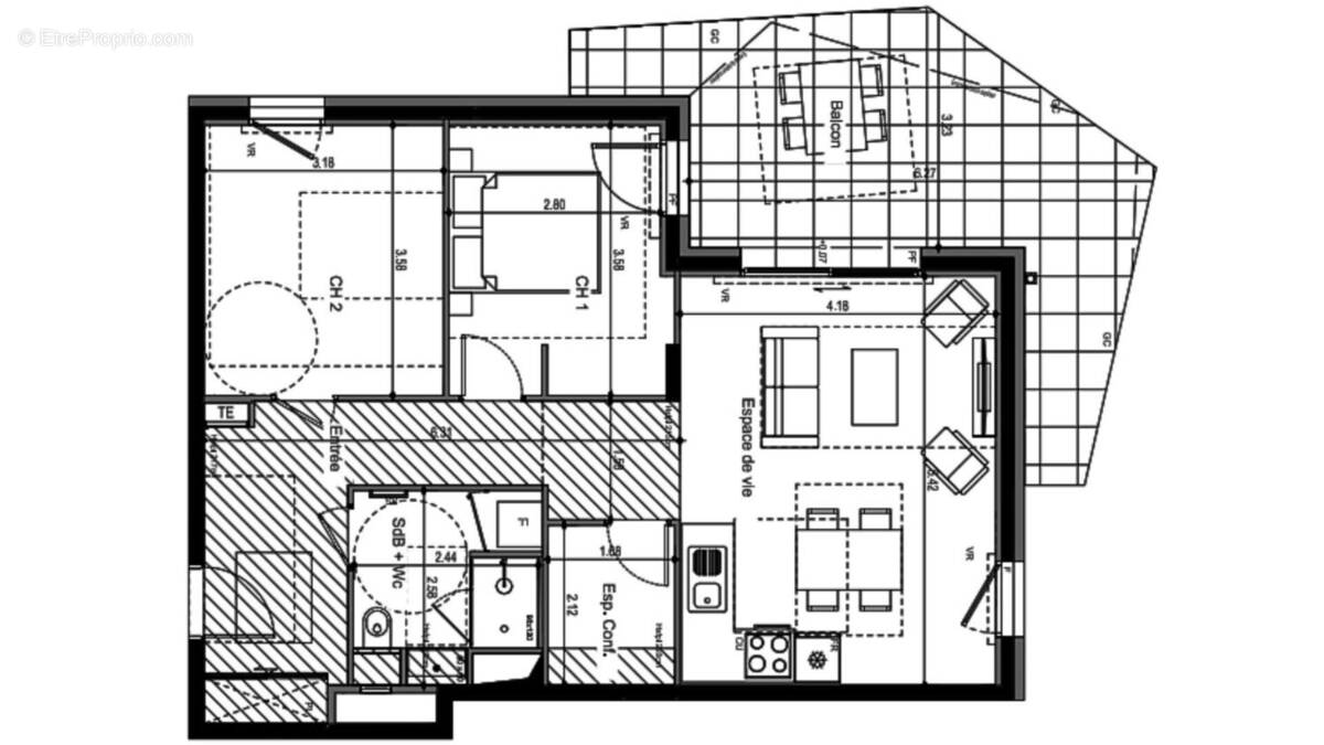 Photo 1 - Appartement à VILLE-LA-GRAND