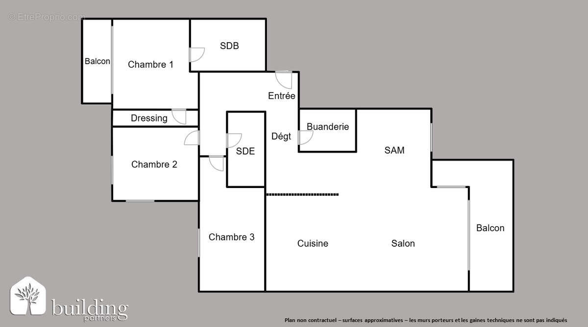Appartement à LEVALLOIS-PERRET