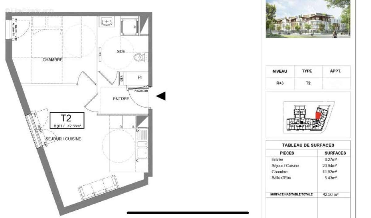 Appartement 42 m² à Villiers-Sur-Marne  - photo 4