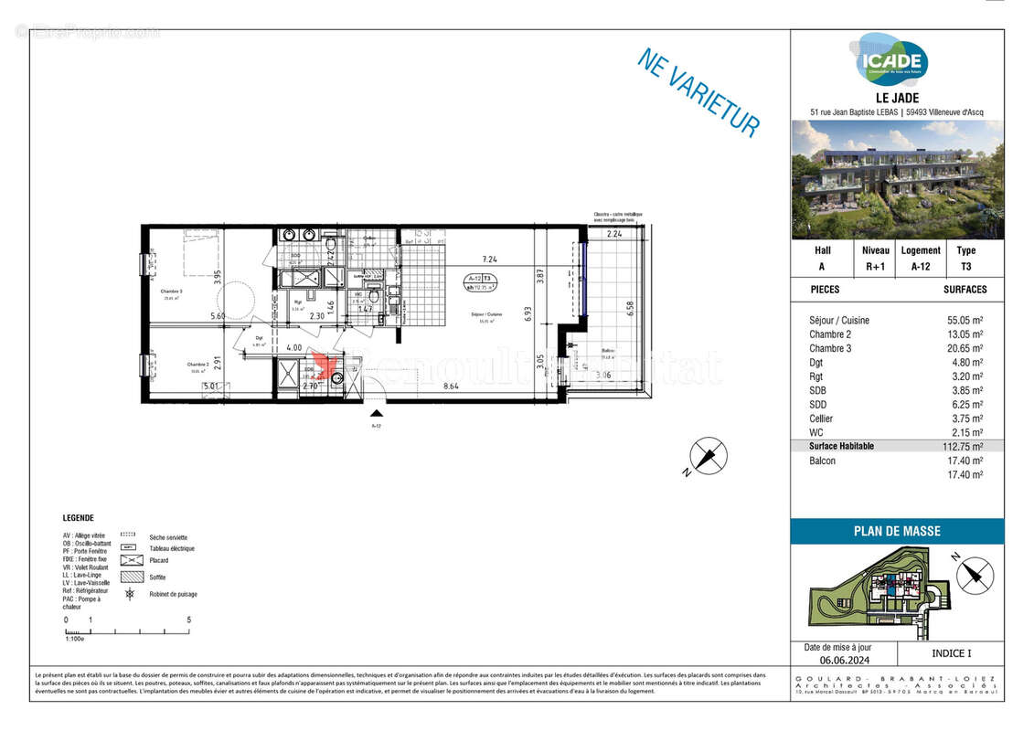 Appartement à VILLENEUVE-D'ASCQ