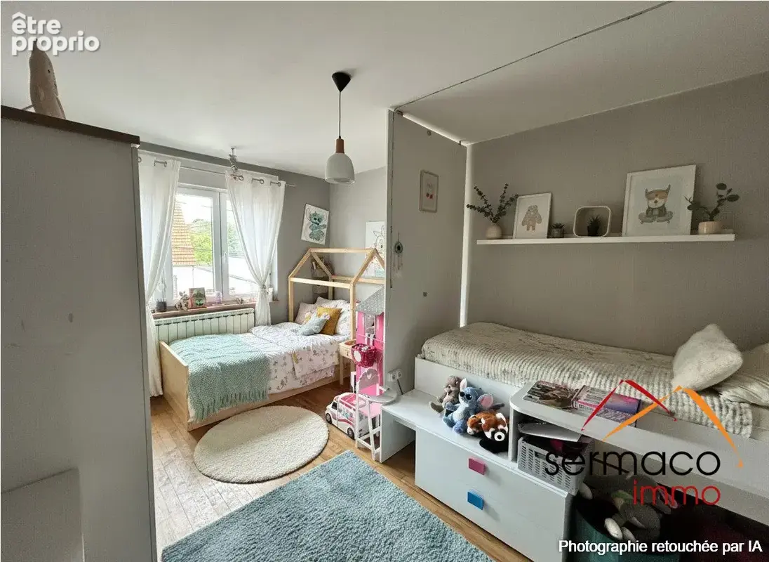 Chambre meublé avec l'IA