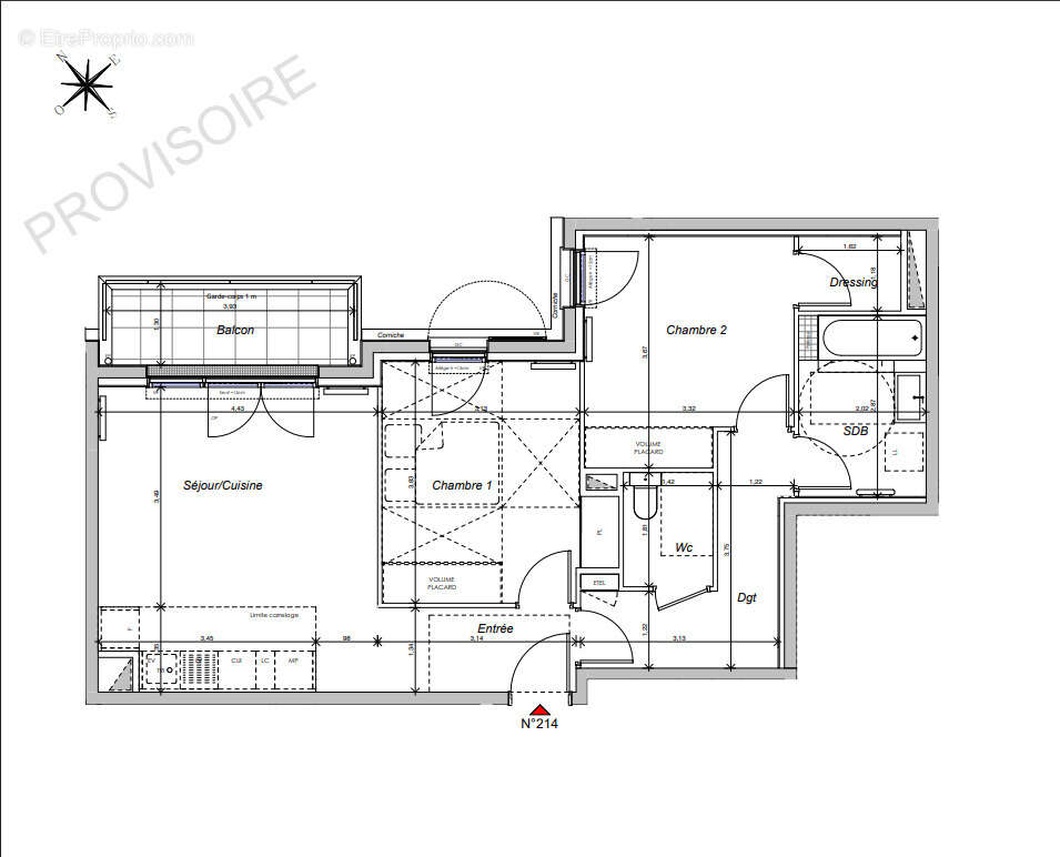 Appartement 3p - chatenay-mallabry - photo 2