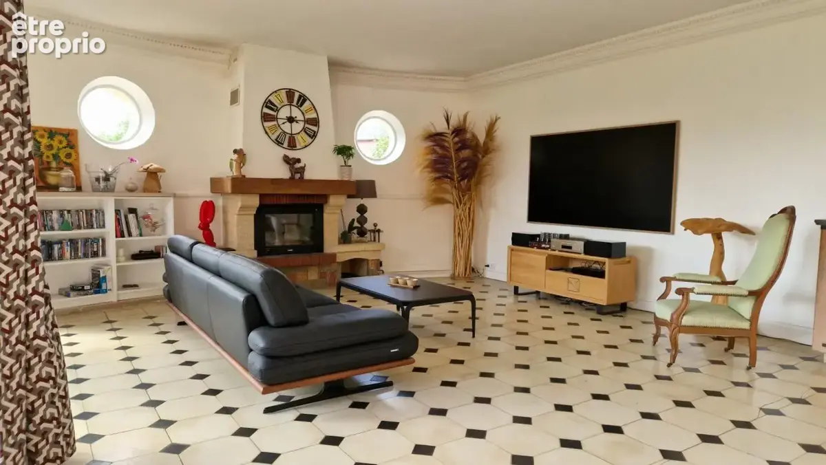 Maison d'architecte à vendre à Pont-Audemer - 8 pièces, parc arboré et rivière - photo 8