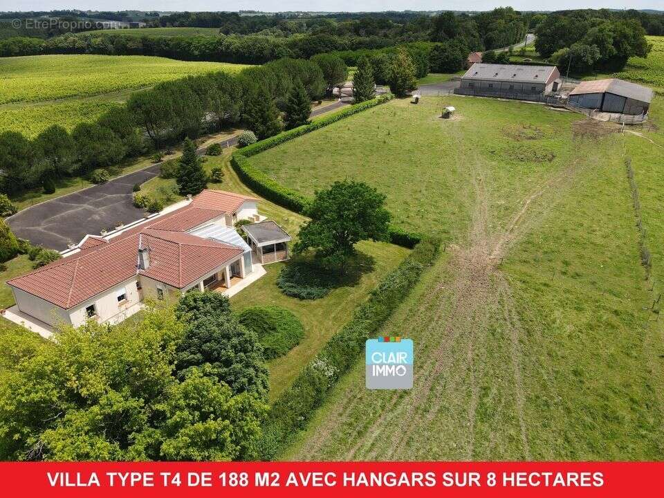 #maison #type t4 #dépendances #sudouest #hangar #hectares - Maison à CAZAUBON