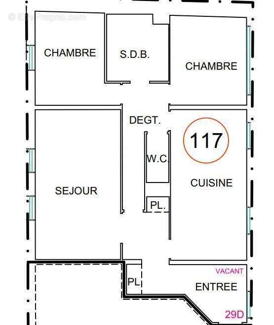 Appartement à PLAPPEVILLE