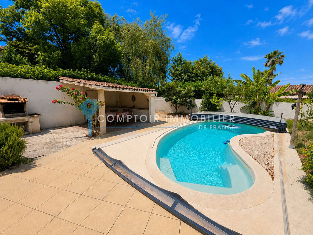 Dépt Hérault (34) - Aniane - À vendre - Maison T4 de 100m2, parcelle de 1000m2, piscine, garage - photo 3