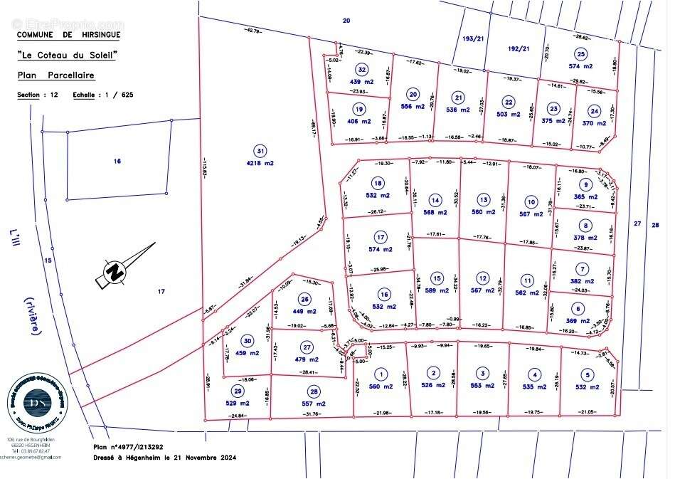 Terrain à HIRSINGUE