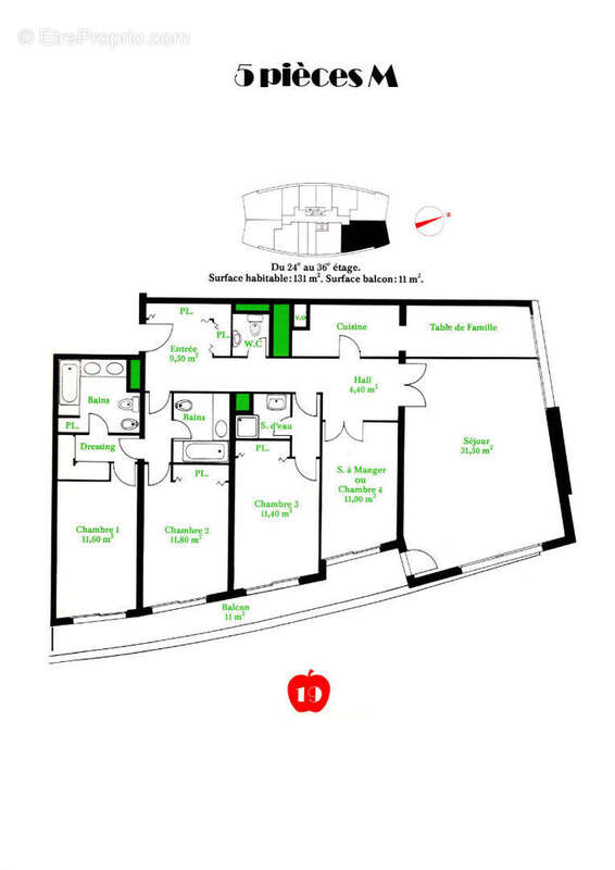 Appartement à PUTEAUX