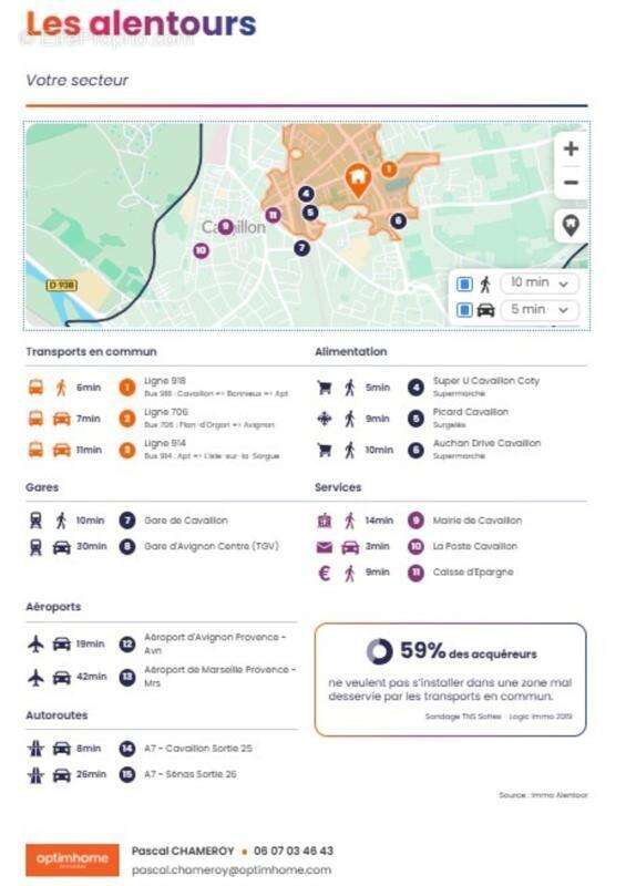 CAVAILLON (84)  beau T3 de 61 m² avec terrasse couverte + stationnement privatif en petite résidence fermée - photo 17