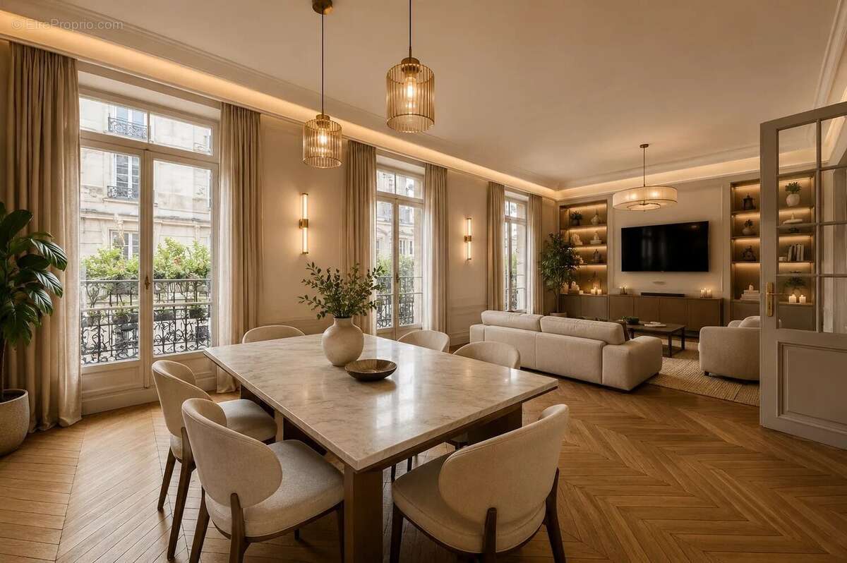 Paris 8e – Parc Monceau  Appartement familial + chambre service - photo 8