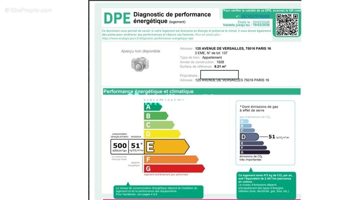 Appartement à PARIS-16E
