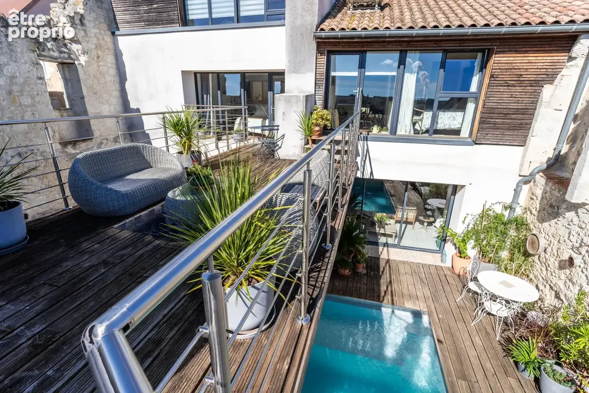 Maison de village avec jardin, piscine, garage et atelier - photo 7