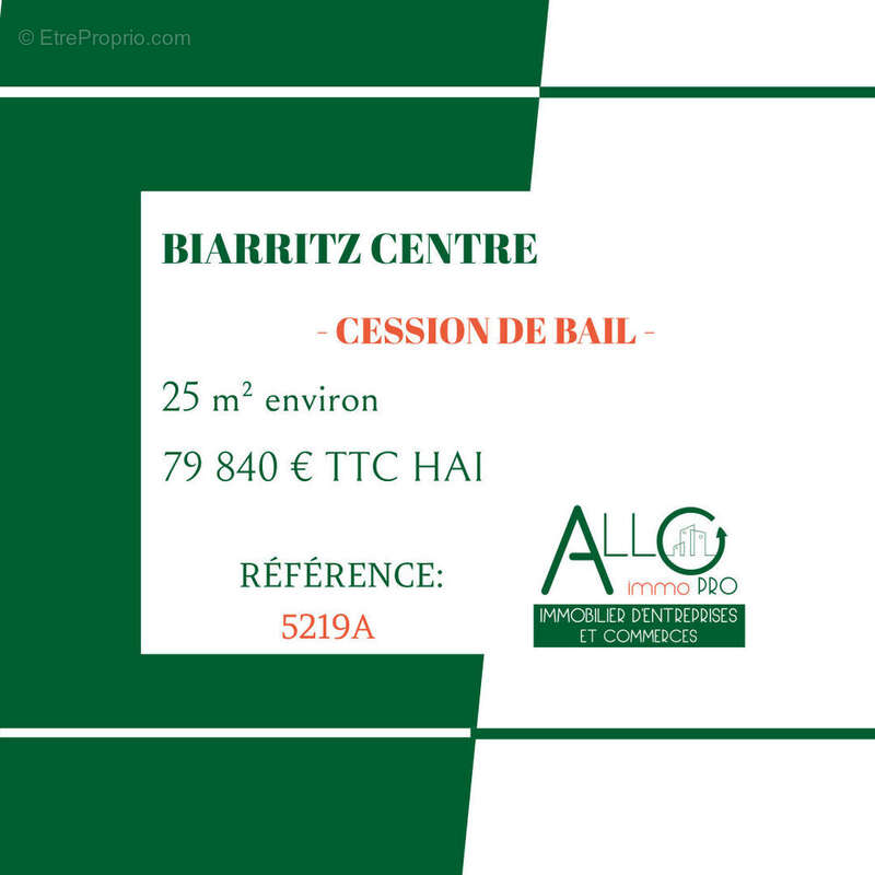 Commerce à BIARRITZ