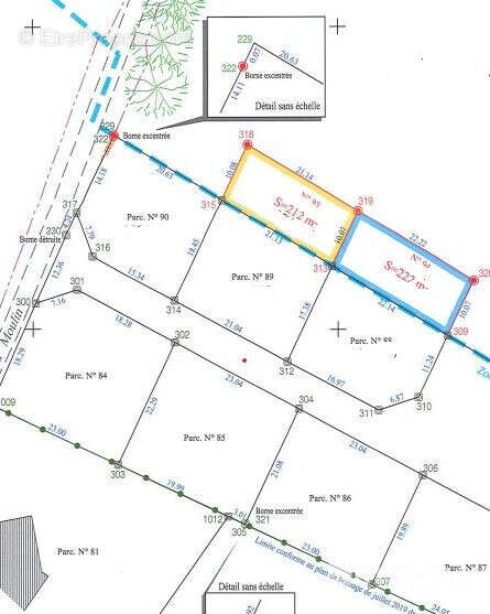 PLAN DE LA PARCELLE - Maison à LIMOGES