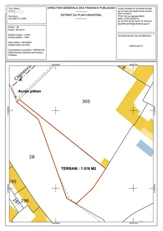 Terrain 1 018 m² à vendre à Caluire-Et-Cuire (69300) - photo 3