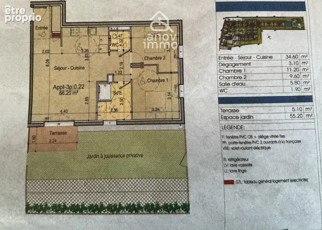 Bel appartement t3 rez de jardin - libre d'occupation dans r - photo 13