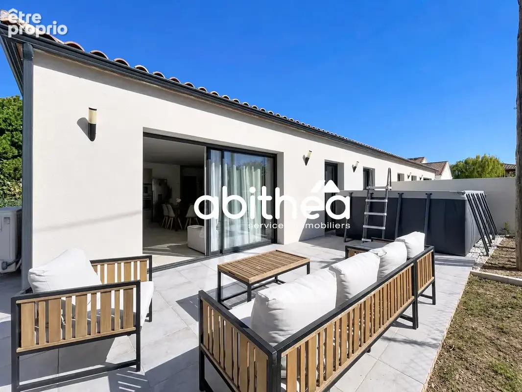 Villa plain-pied   84 m2   3 faces   4 pièces   3 chambres   jardin   garage   re 2020   maraussan - photo 18