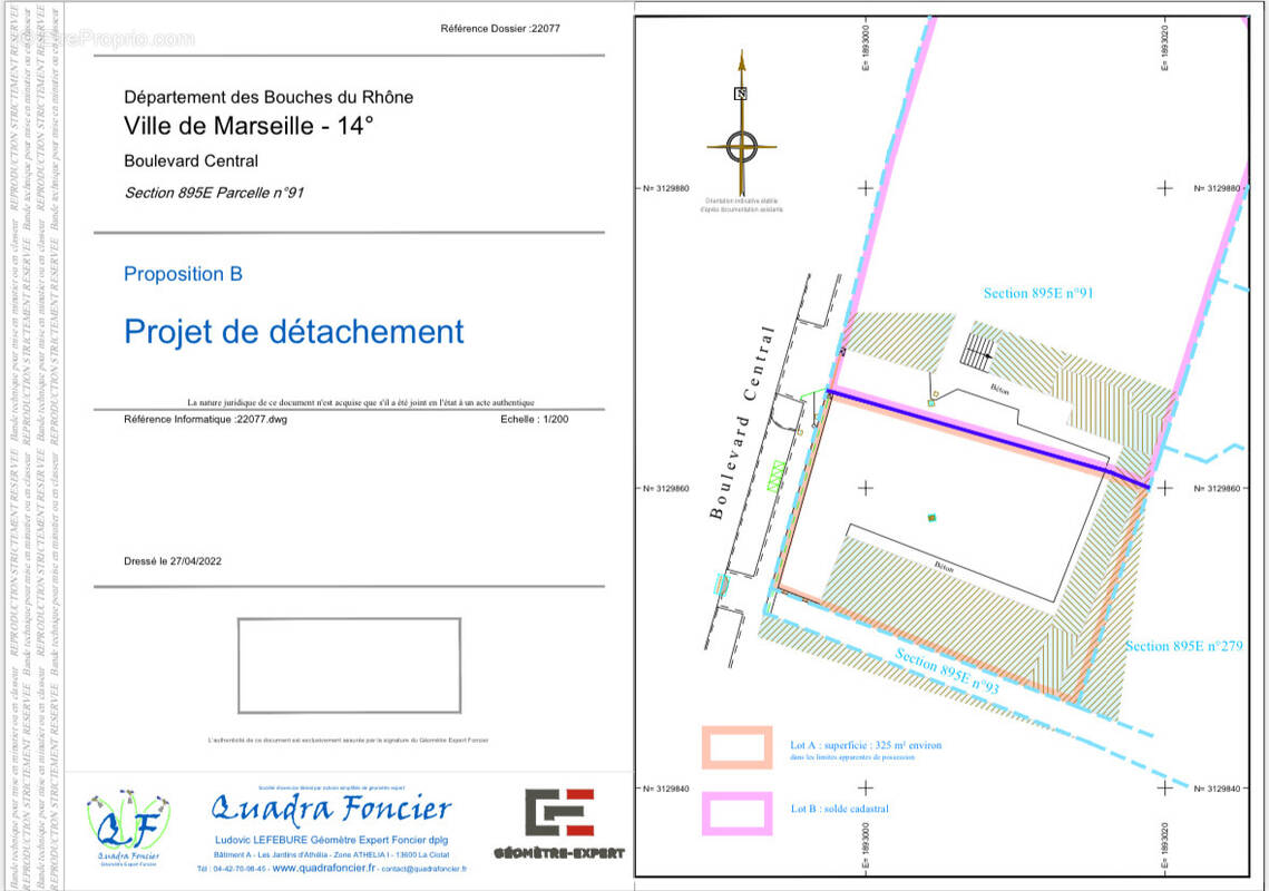 Terrain à MARSEILLE-14E