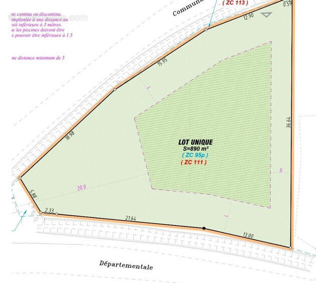 Terrain à BLAIGNAC