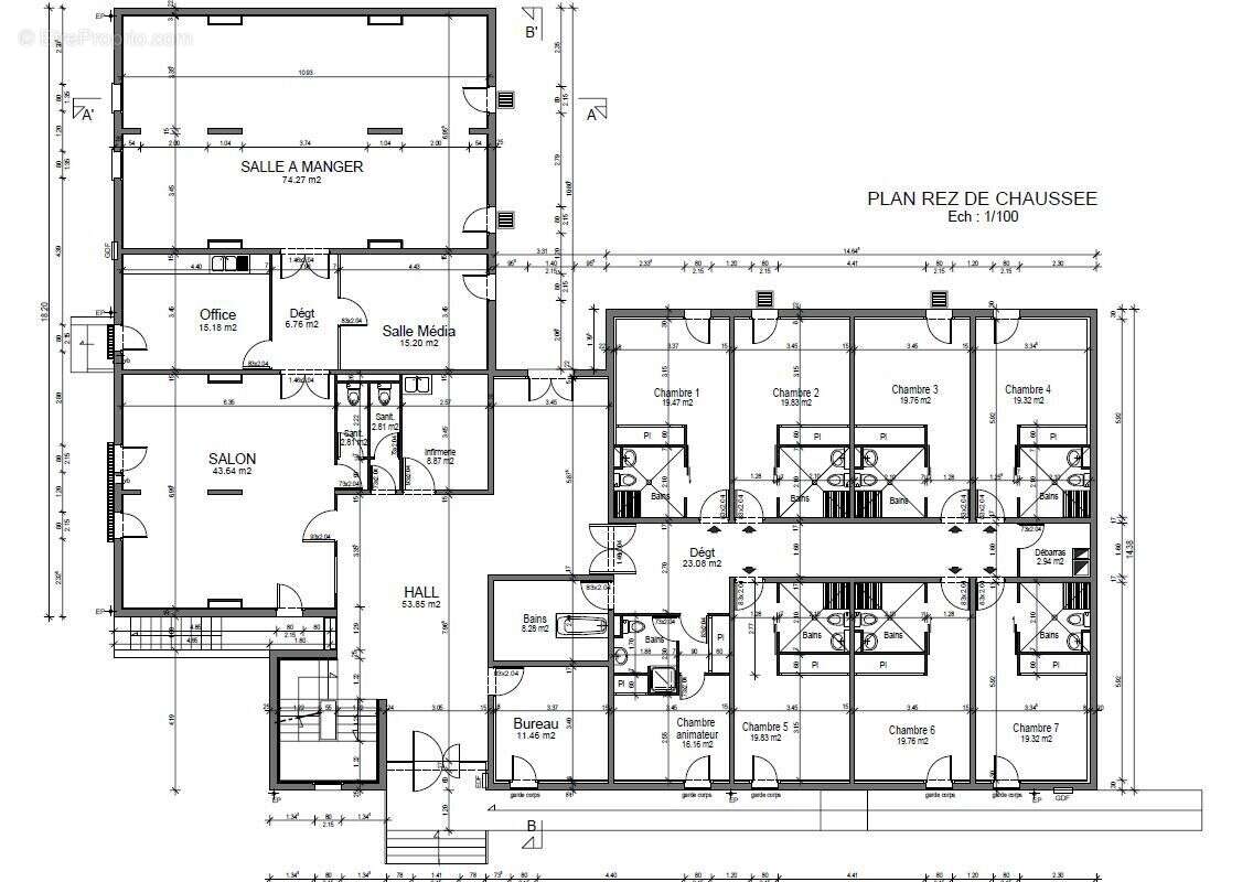 À vendre immeuble de 760 m2 à Loches - photo 3