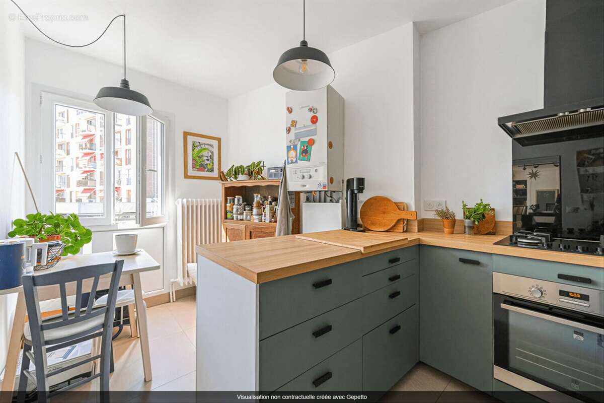 photo retouche cuisine - Appartement à LES LILAS