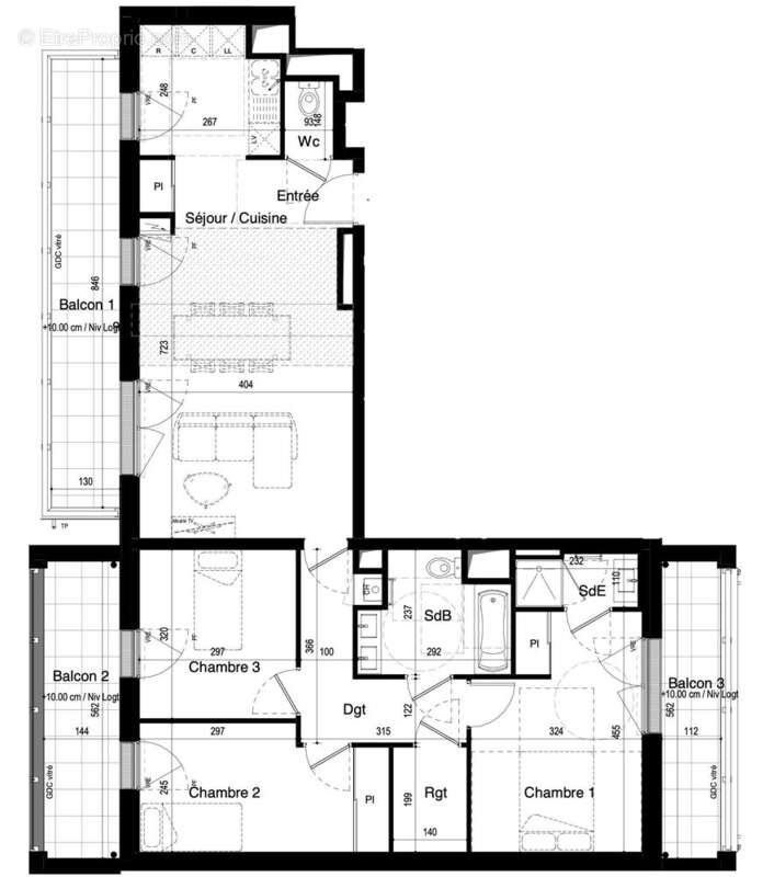 Appartement 86 m² à Saint-Malo  - photo 4