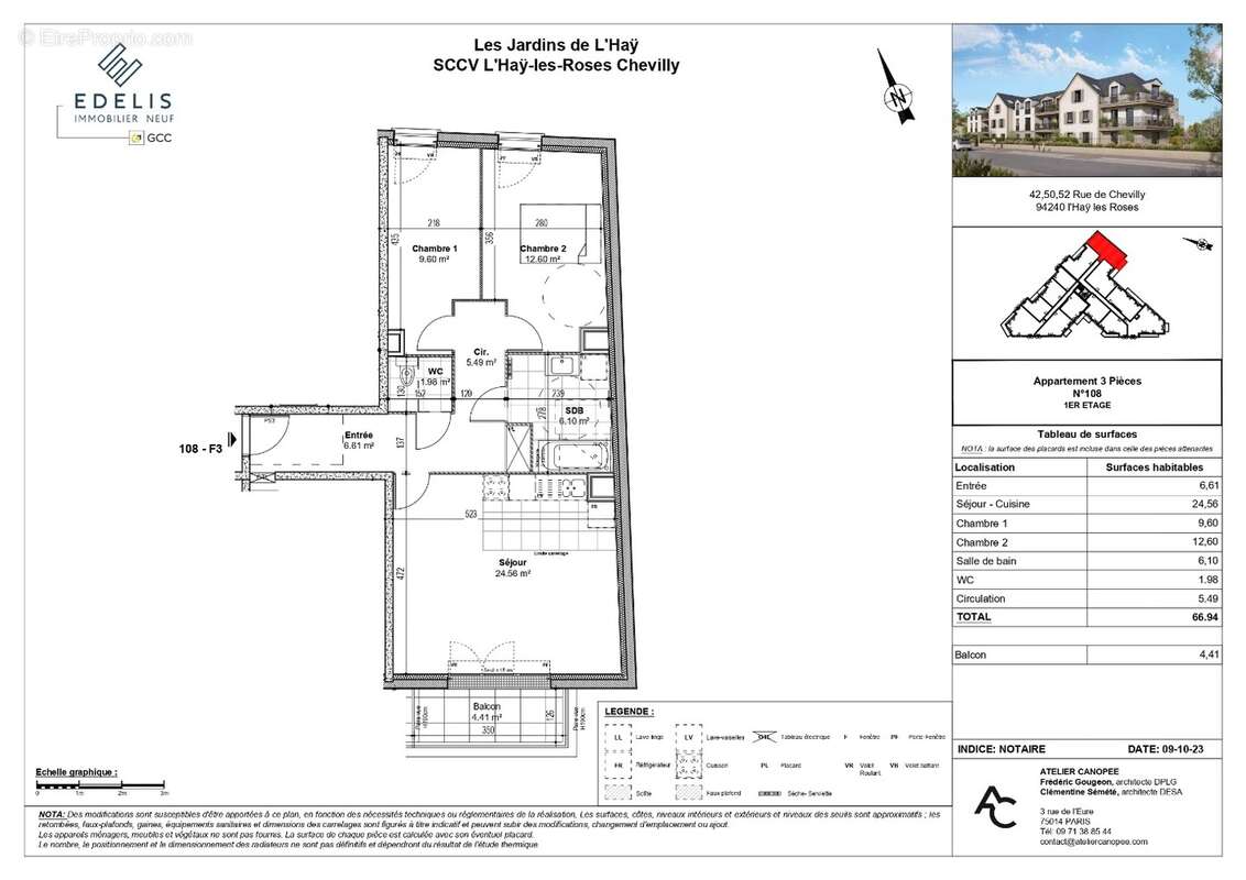 Appartement à L'HAY-LES-ROSES