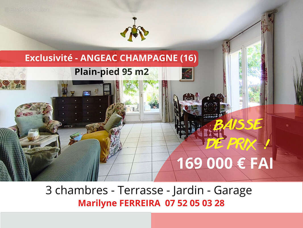 Maison à ANGEAC-CHAMPAGNE