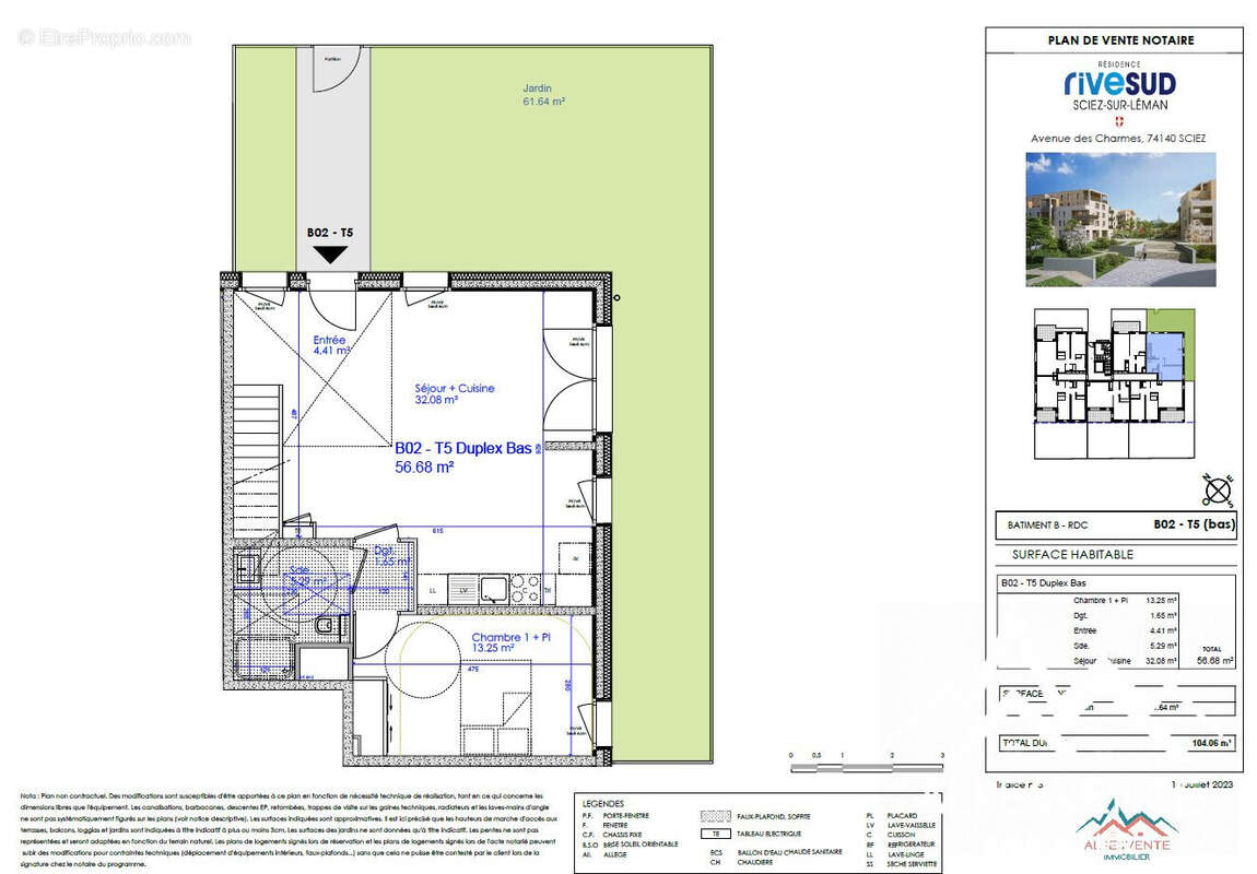 avendre-programme-neuf-rive-sud-sciez-alpesvente-sciez - Appartement à SCIEZ