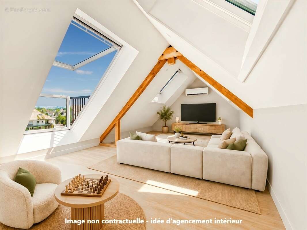 Aménagement possible du salon - Appartement à ALBENS