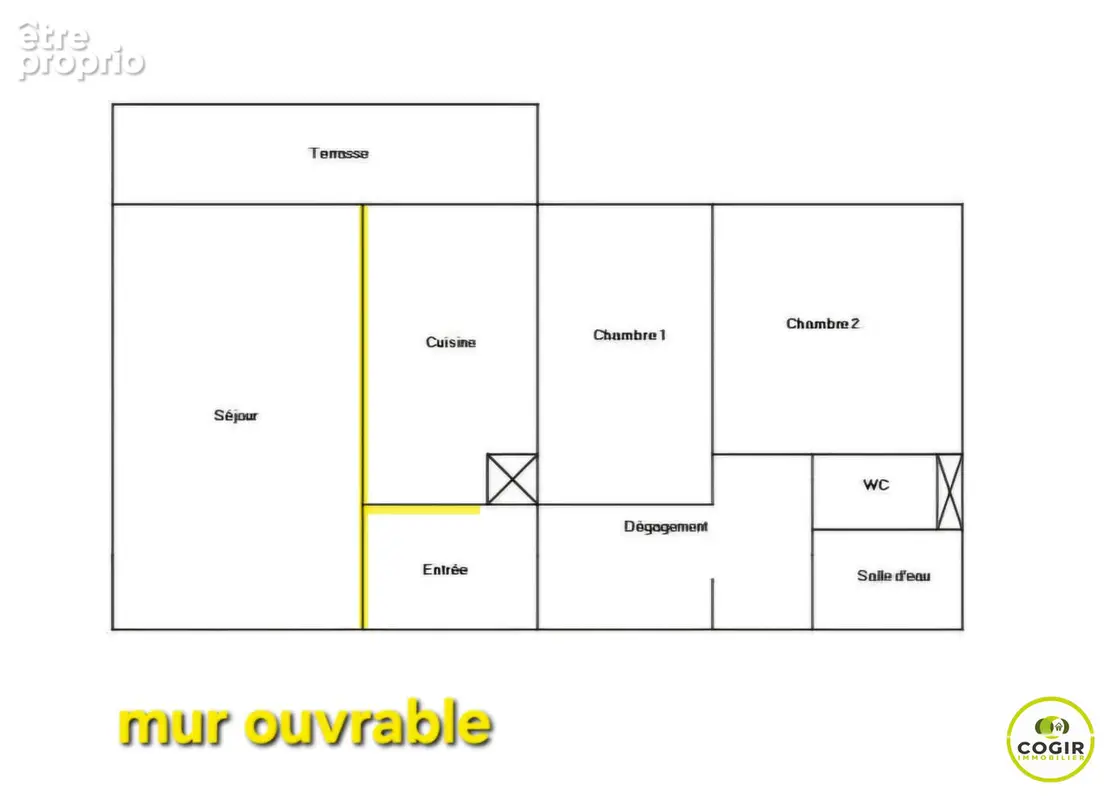 Exclusivite rennes clemenceau / sacre -coeurs / ste therese / gare appartement rennes 3 pièce(s) 62.37 m2 terrasse garage ascens - photo 12