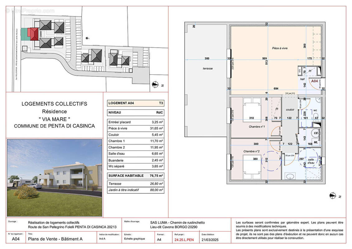 Appartement à PENTA-DI-CASINCA