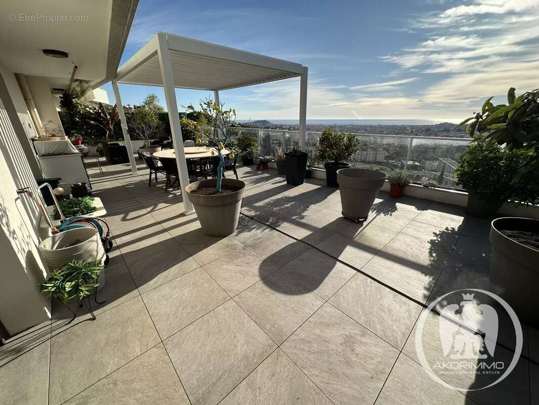 Nice chambrun 4 pieces dernier etage + terrasses - vue panoramique mer - chambrun - photo 8