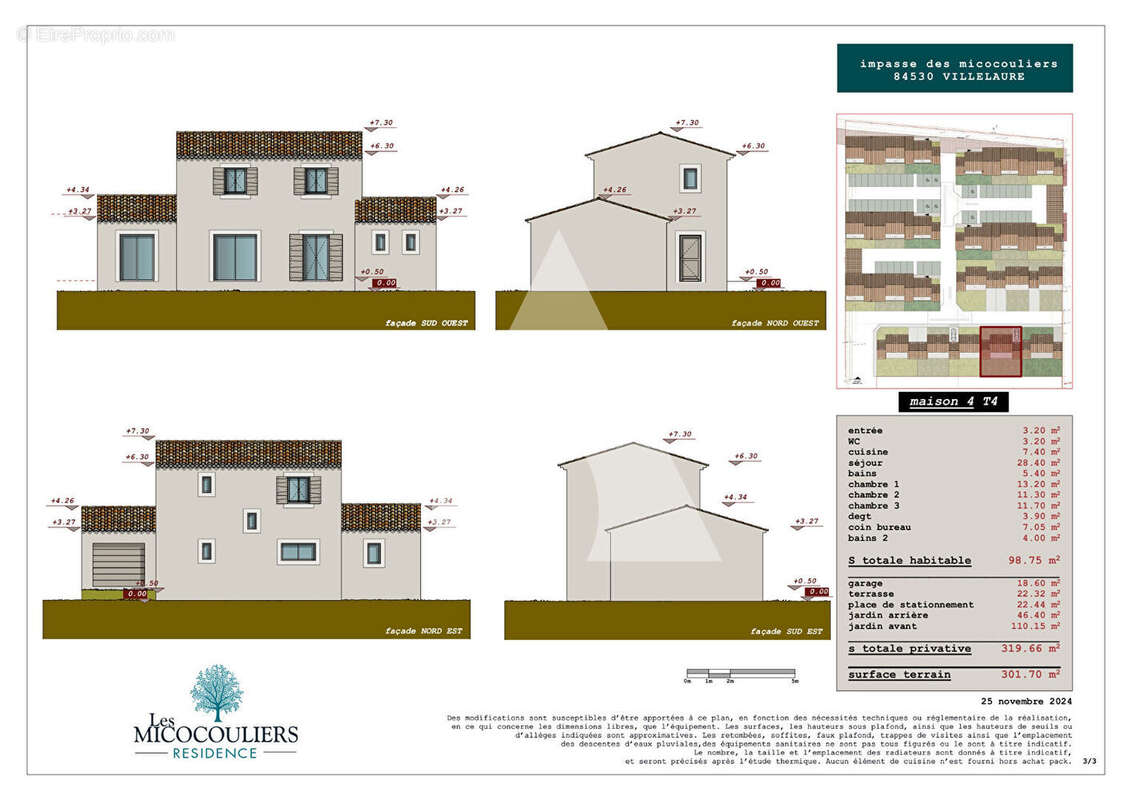 Villelaure  Maison T5 98,75m2 avec terrasse, jardin et garage - photo 3