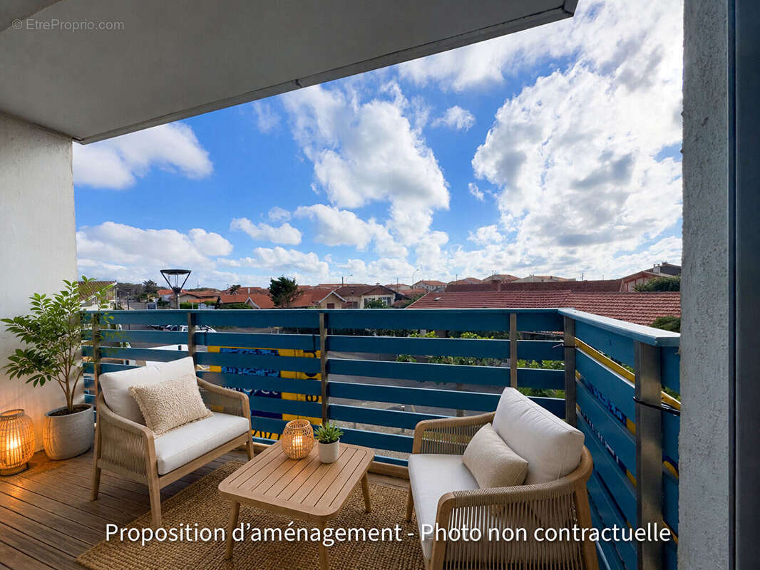 Appartement T1 cabine avec balcon, parking et vue dégagée à Biscarrosse, hyper centre à deux pas de la plage - photo 12
