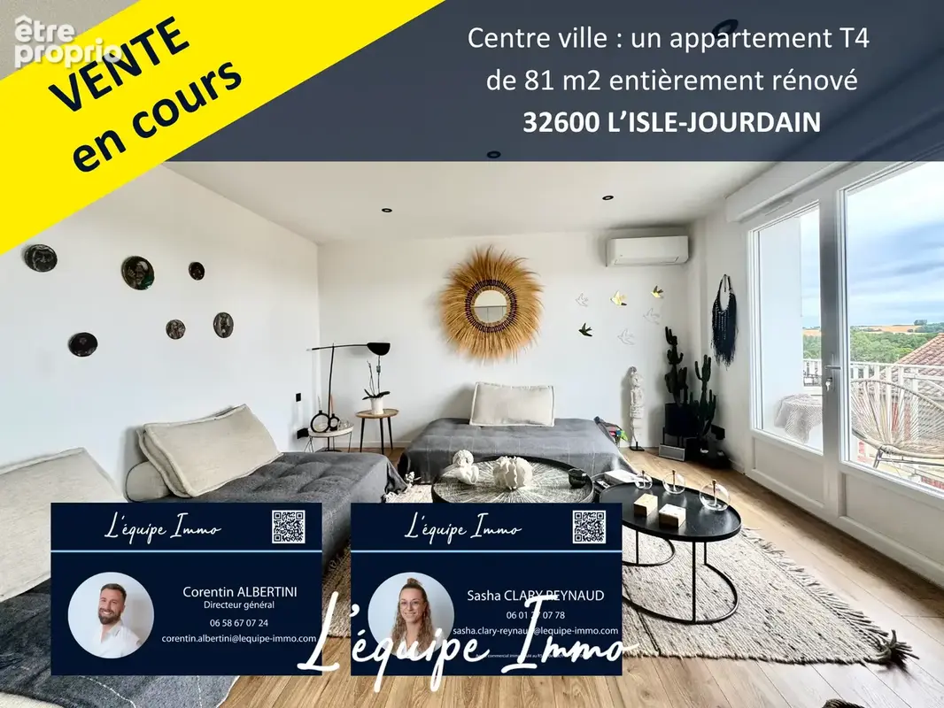 Appartement à L'ISLE-JOURDAIN