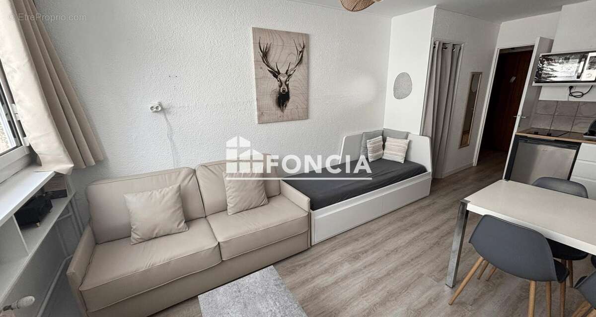 La foux d'allos, la croisette superbe emplacement pour ce spacieux studio entierement renove, ambiance cosy moderne, 4 couchages - photo 6